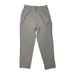 Exofficio Womens Cargo Pants 14 High Rise Nylon Hiking Outdoor Tapered